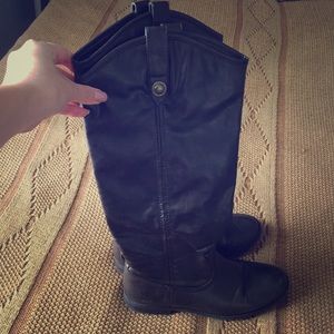 Dark Brown w/gold accents riding boots!